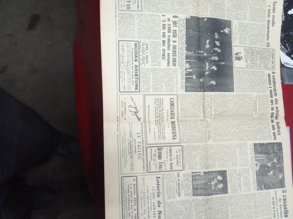 Diário Lisboa dezembro 1960! Bases lajes! Açores!