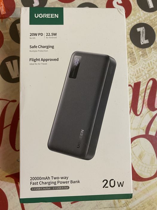 Павербанк Ugreen 20000w 20w PB312