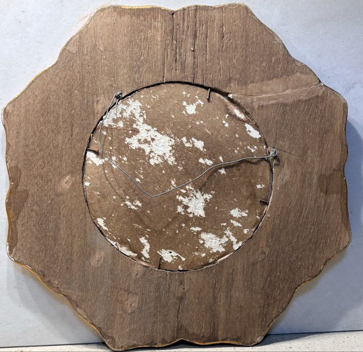 Lindissimo espelho peruano em vidro com pintura reversa - anos 1970