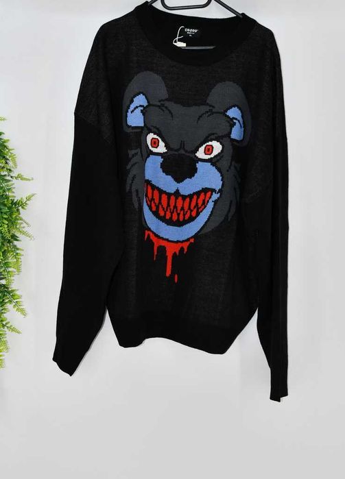 Męski sweter Cropp XL z nadrukiem akrylowy