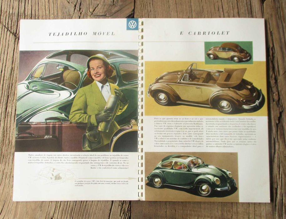 Catálogo 1950s VW Volkswagen design Bernd Reuters
