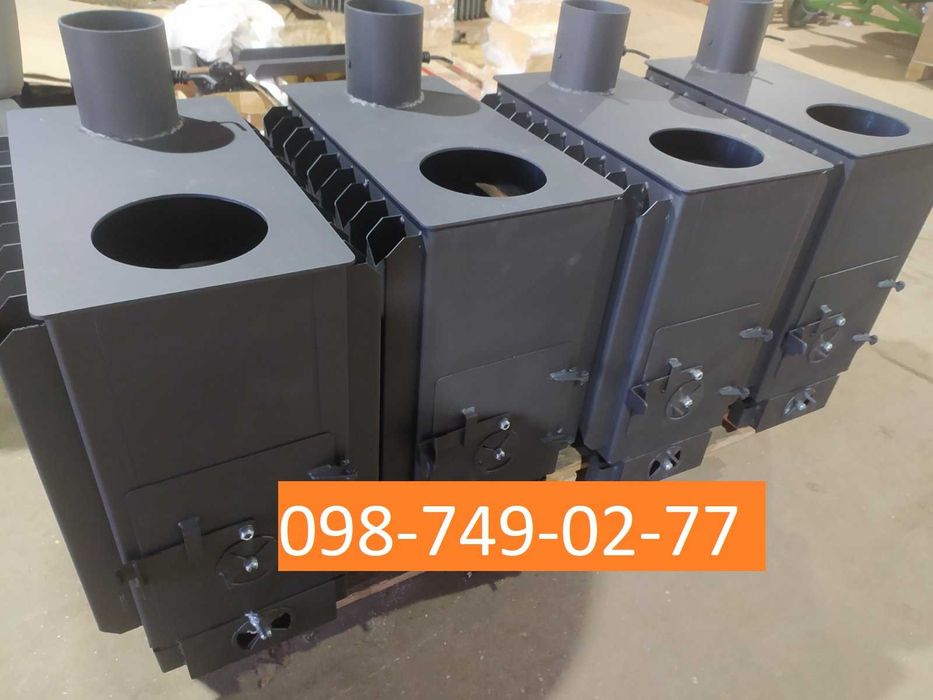 буржуйка ПДШ 8 з плитою (4 мм; 8 кВт ) Топка, булерьян,