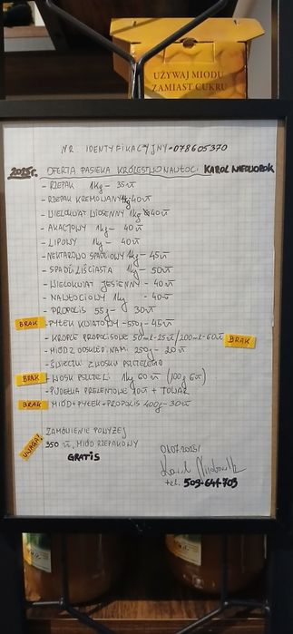 Miód rzepakowy 2025r -1kg -720ml, Katowice Siemianowice Śląskie