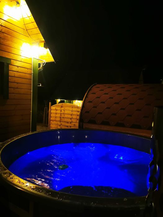 Domek nad zalewem Chańcza letniskowy balia, sauna LEŚNY CZAR