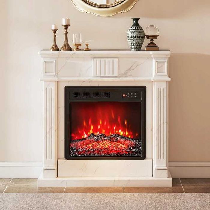 Mocny elektryczny kominek pilot 7 efektw płomieni