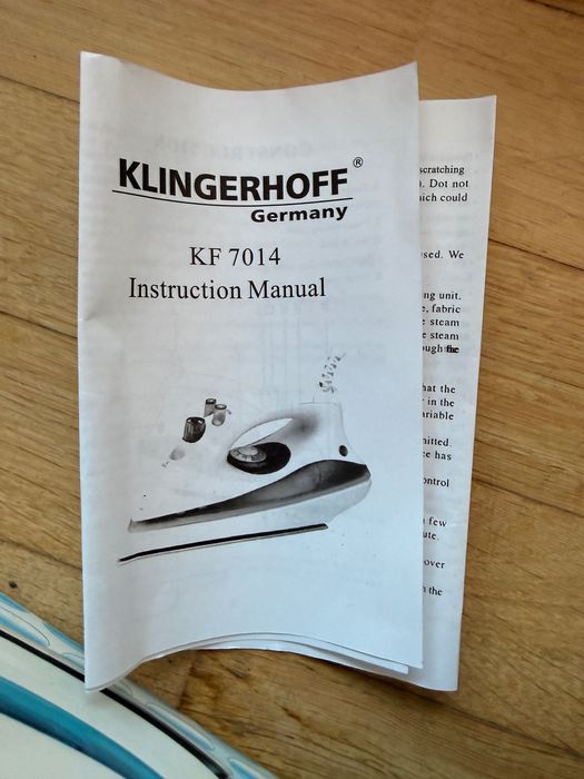 żelazko parowe Klingerhoff KF7014 steam spray iron