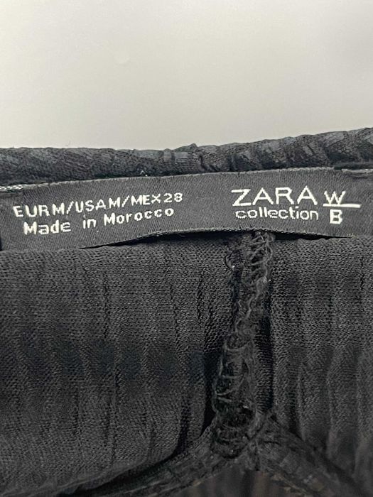 Macacão Plissado Zara Black Halter Neck Jumpsuit M