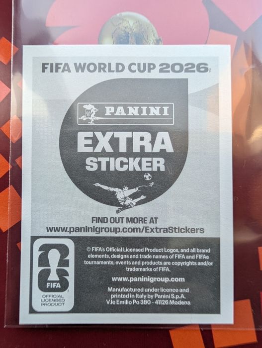 Cromo Cristiano Ronaldo Extra Sticker Gold - Panini