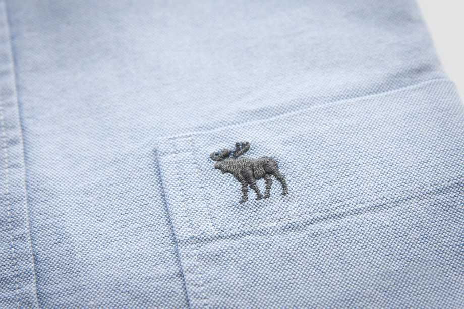 Abercrombie & Fitch New York Koszula Męska - Muscle Fit L XL Niebieska