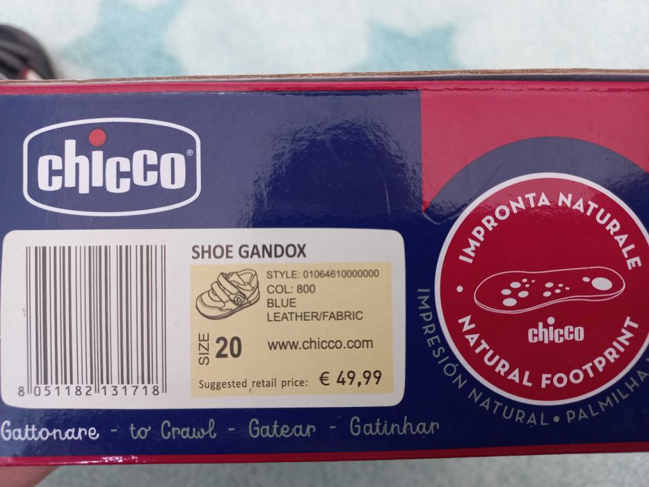Sapatos Chicco tam 20 (primeiros passos)