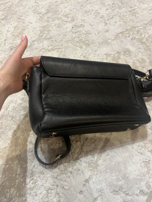 Сумка шкіряна Італія,щолота фурнітура