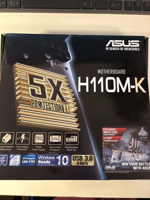 Asus H110M-K, Intel i3-6100, 16 GB (2x8) RAM DDR4 (Kingston&Corsair)