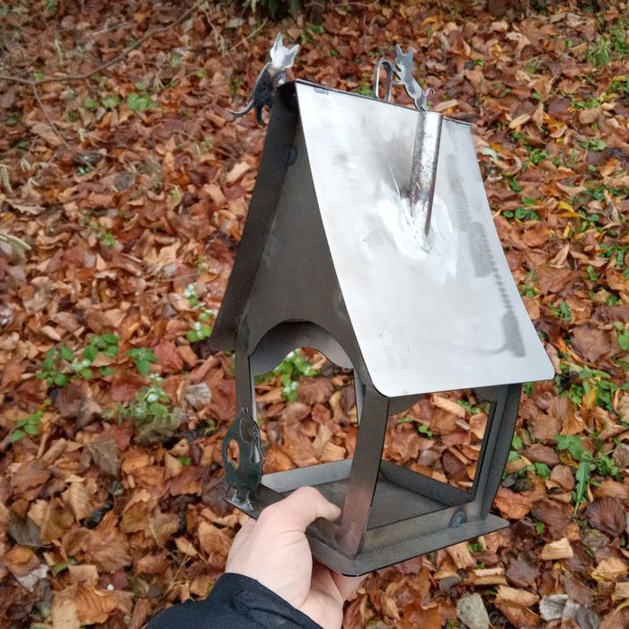 Годівничка для птахів металева «Котики»