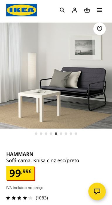Sofá-cama Ikea NOVO