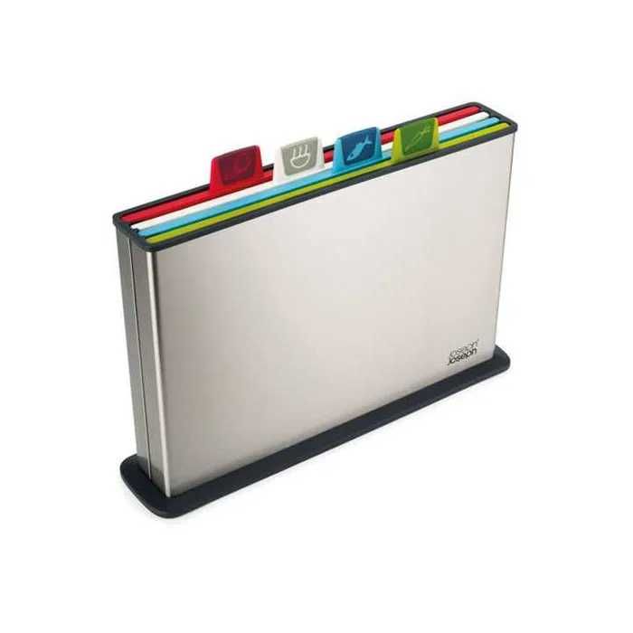 Conjunto 4 Tabuas de Corte c/Suporte – Index da Joseph Joseph (NOVO)