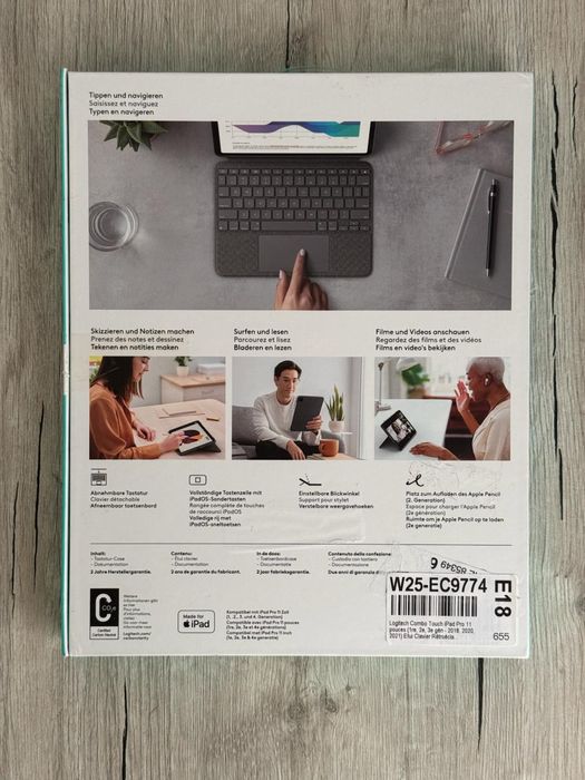 Чохол-клавіатура Logitech Combo Touch для iPad Pro 11 (920-010144)