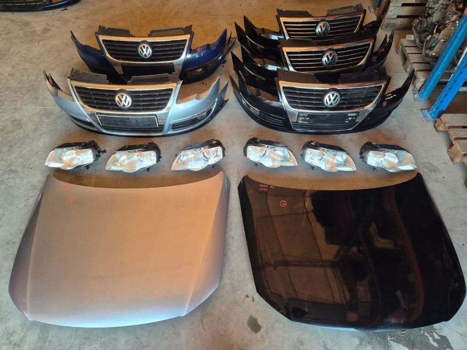 PASSAT B6 ZDERZAK LAMPA MASKA DOKŁADKA REFLEKTOR LC9X LB5M