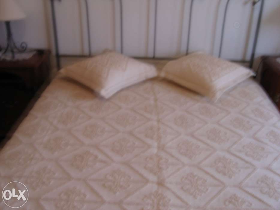 Colcha em linho para cama casal