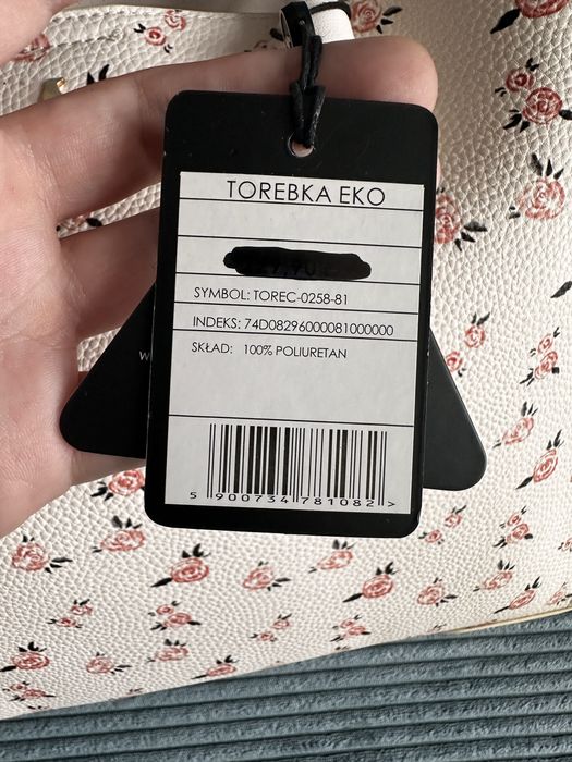Nowa torebka OCHNIK w różyczki – z metką