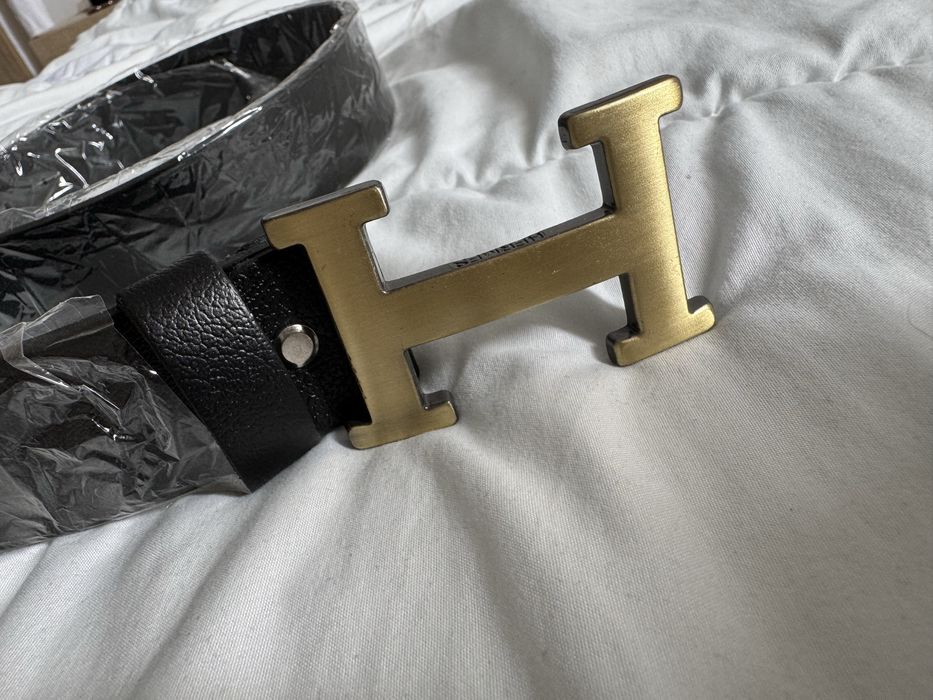 Skórzany elegancki pasek hermes