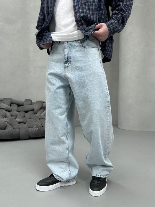 Джинси чоловічі широкі, baggy jeans, штани баггі реп | Джинсы широкие мужские, штаны багги, джынсы беги 90 х rap sk8 | Розмір M