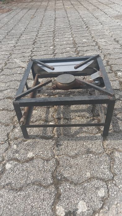Fogareiro a Gás Industrial Quadrado (1 Bico / Queimador) – Usado