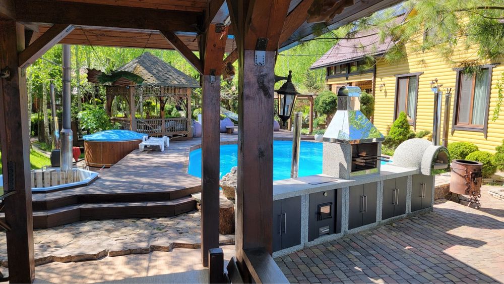 Оренда будинку подобово. Басейн, Чан, река, баня, сапы, каяки, лодка..