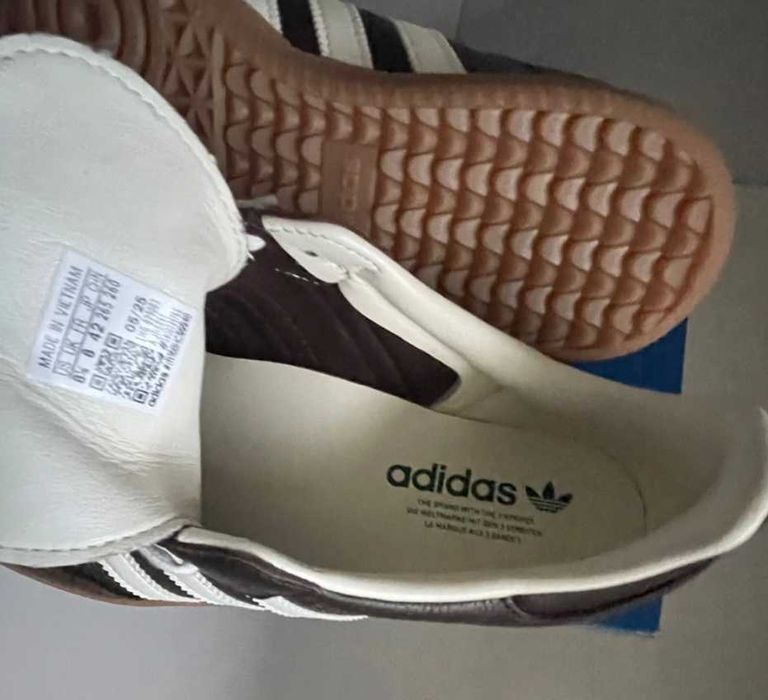 Oryginalne adidasy Samba brązowe skóra naturalna 26cm, 26,5cm