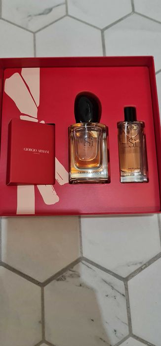 NAJTANIEJ W POLSCE * zestaw 3x Giorgio Armani SI perfumy 50 ml + 15 ml