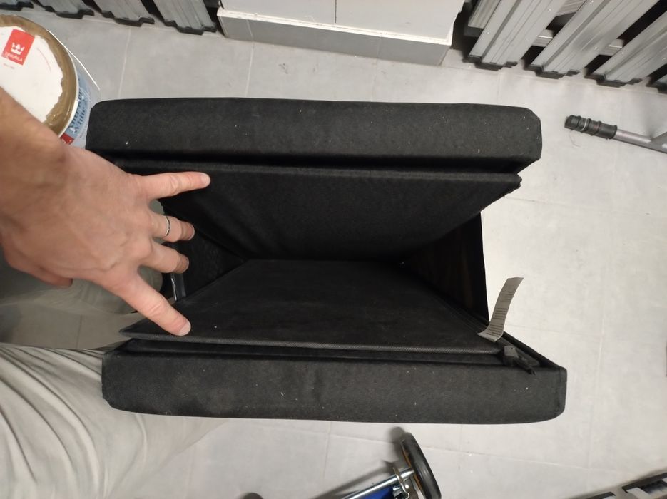 Składany puf ze schowkiem 2szt / 76x38x38