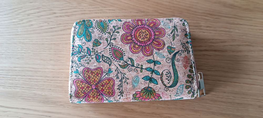 Portfel na zamek z korka