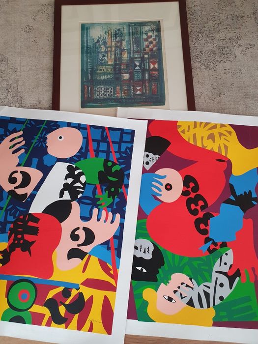 Guimarães, serigrafias grandes