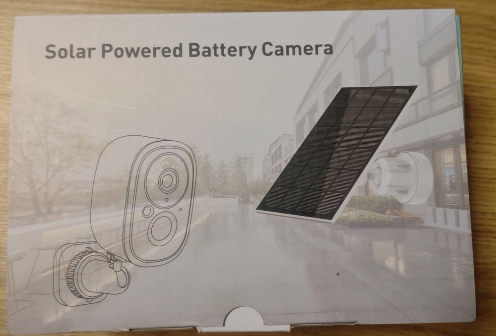 Kamera zewnętrzna 5 MP bezprzewodowa Tyua z panelem słonecznym. NOWA!