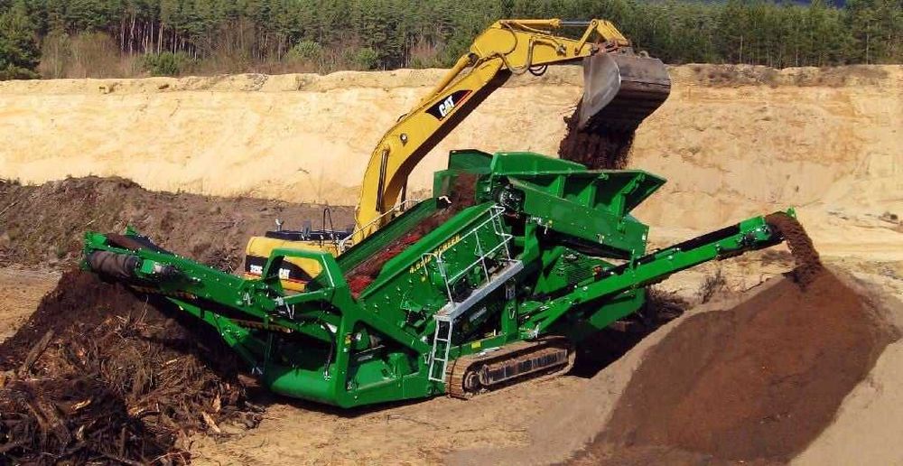 Usługi Wynajem Kruszarka/Przesiewacz wibracyjny Kruszenie Betonu Gruzu