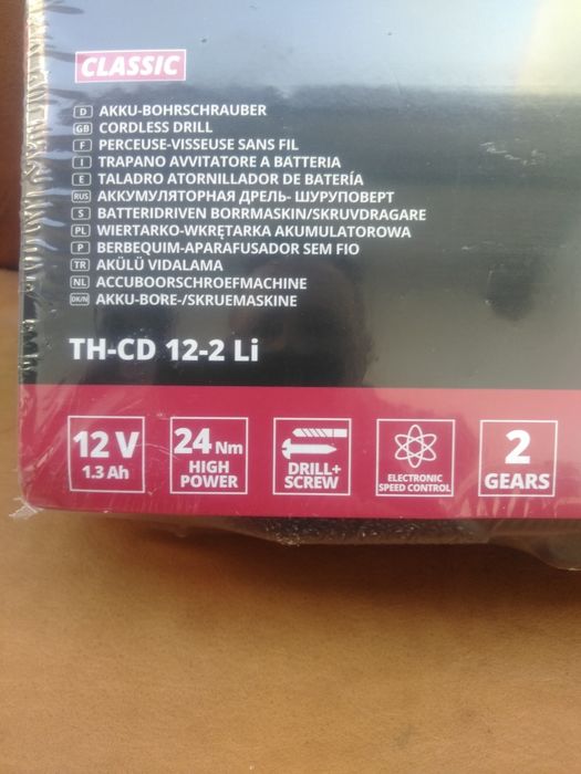 Berbequim/Aparafusadora marca EINHELL,modelo CLASSIC TH-CD 12-2Li,NOVO