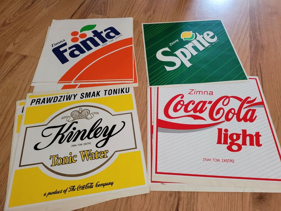 Nalepki Coca-Cola, EB,Fanta - Lata 80/90.