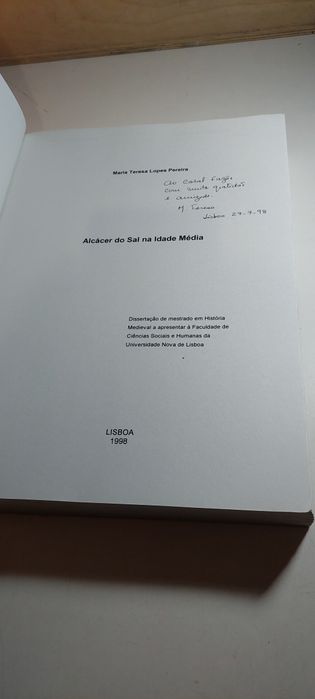 Alcácer do Sal na Idade Média - Maria Teresa Lopes Pereira (1998)