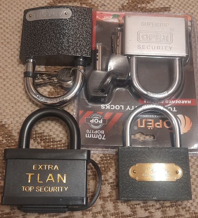 Замок навесной металлический 32мм 38 40мм 50 60 63мм 70 75 80 90мм