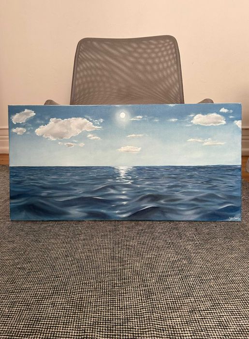 Quadro a oleo do mar431393326593495043