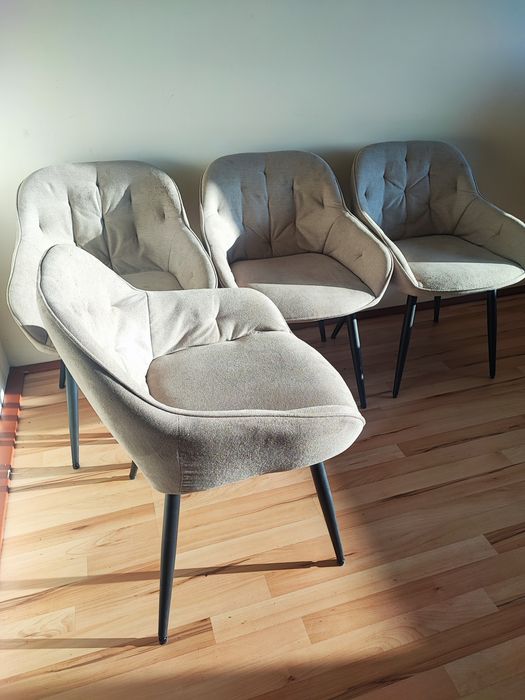 4× М'ягкі кухонні стільці з підлокітником Sessel Stühle