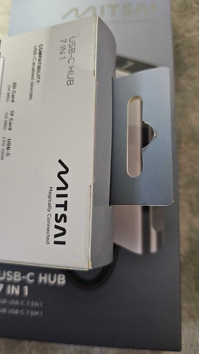 Hub 7 em 1 MITSAI Usb-C RJ45 + HDMI - NOVO | SELADO