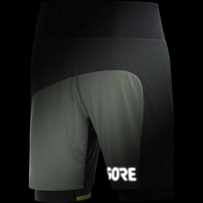 Calções Gore Wear R7 2In1 | Tam. S | Cinzentos | C\Novos