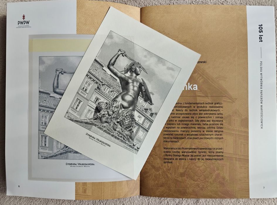 Folder 105 lat PWPW -komplet, stan gabinetowy.