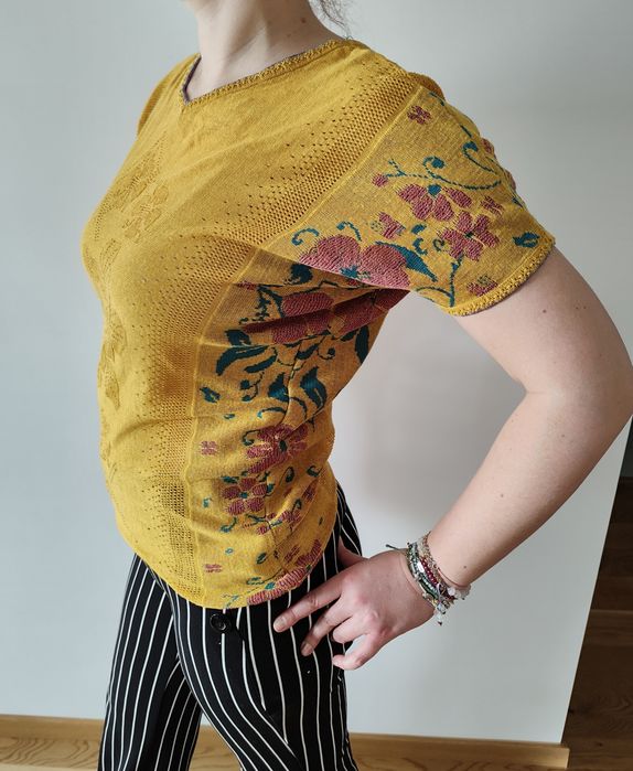 Bluzka etno Boho Peru bawełna