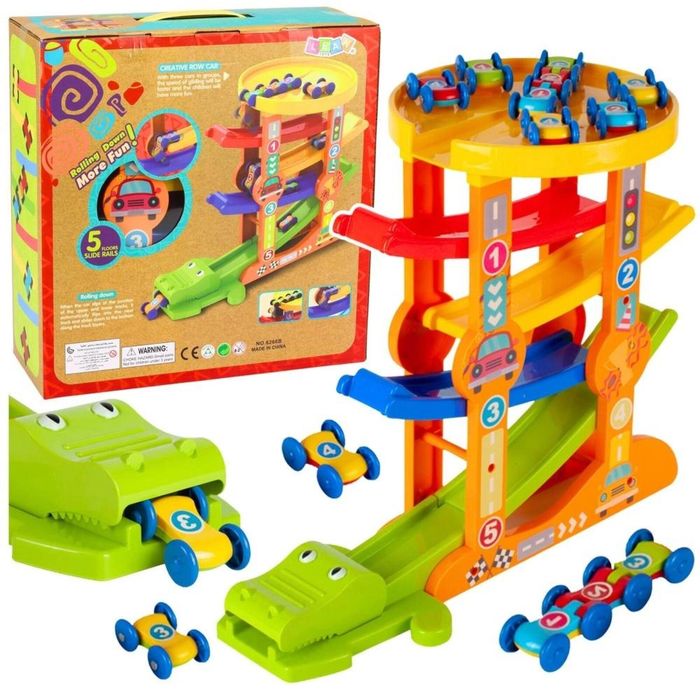Zjeżdżalnia dla autek Krokodyl pudełko,320x310 mm