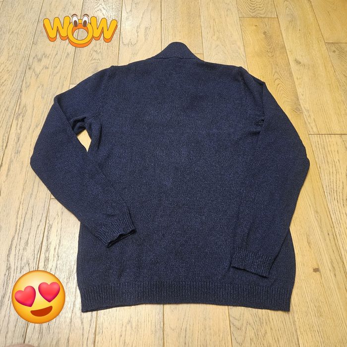Granatowy Sweter z zamkiem Asos