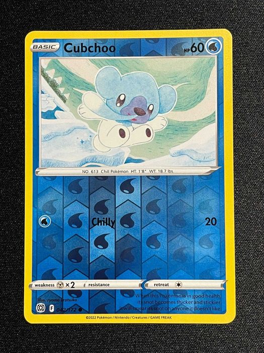 Carta Pokémon Cubchoo 42/172 Brilliant Stars