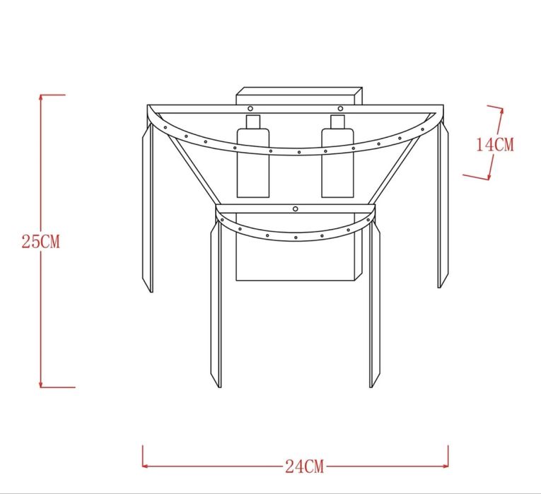 Dwa krysztalowe kinkiety