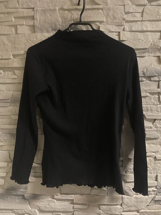 bluzka czarna z długim rękawem S