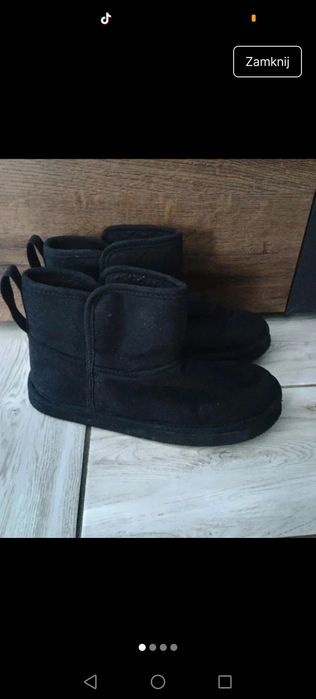 Buty czarne damskie H&M 39